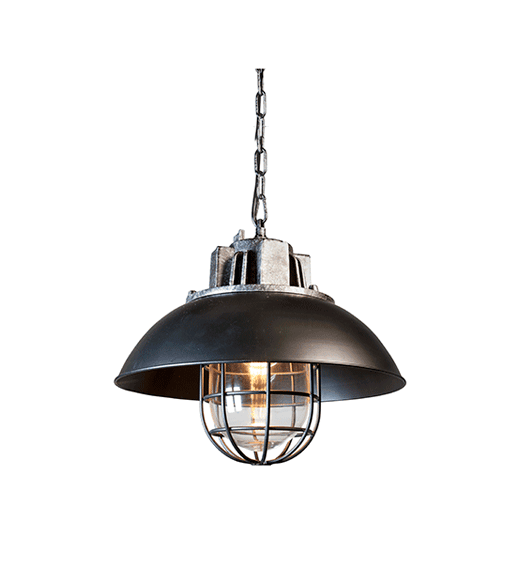 industriële hanglamp zwart karlie 44cm |