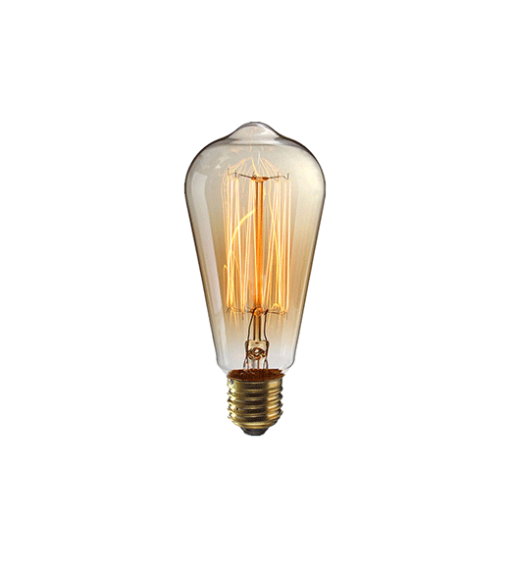Kooldraadlamp Edison E27 ST64 40W