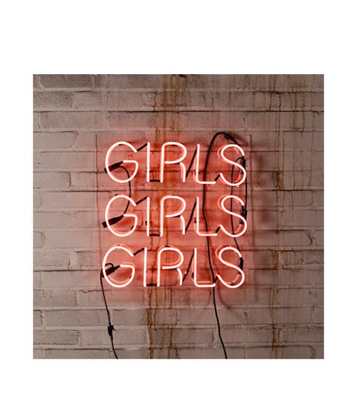 Neon lamp girls girls girls