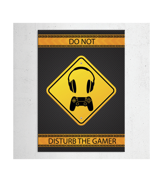 Do not disturb the gamer wandplaat
