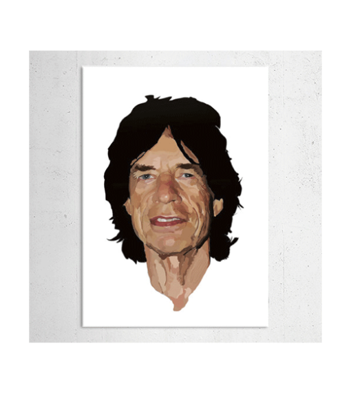 Rolling Stones - Mick Jagger wandplaat