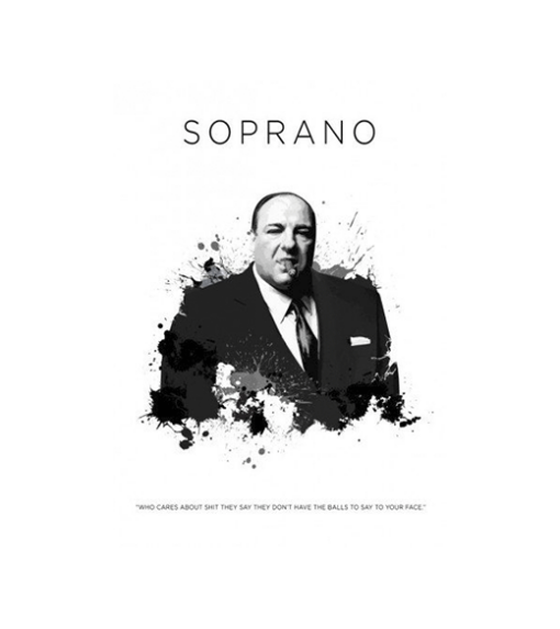 Tony Soprano wandplaat