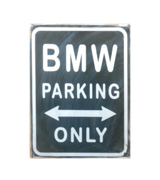 BMW parking only 2.0 - metalen bord