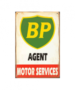 BP Agent motor services - metalen bord