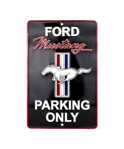 Ford Mustang parking only - metalen bord