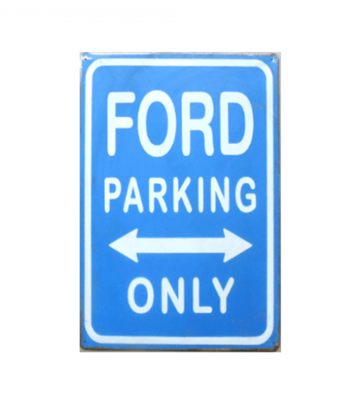 Ford parking only - metalen bord