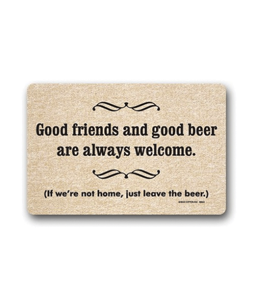 Good friends and good beer deurmat
