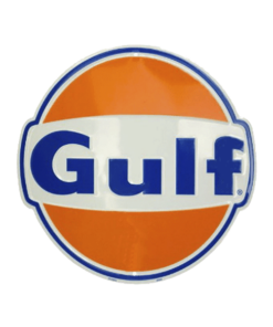 Gulf benzine - metalen bord