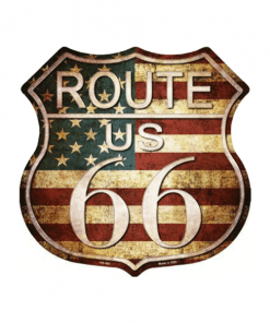 Mancave bord - Route 66 Sign vintage