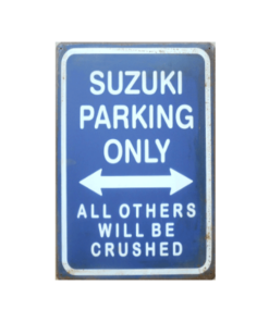 metalen parkeerbord Suzuki