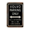 metalen parkeerbord Volvo