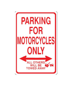 metalen parkeerbord voor Motors