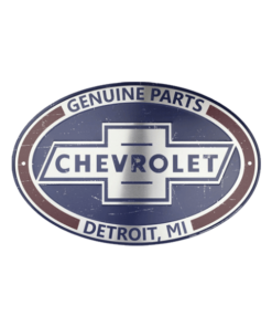 Chevrolet genuine parts - metalen bord