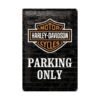 Harley Davidson parking only 2.0 - metalen bord