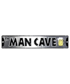 The Mancave straatbord - metalen bord