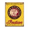 Indian motorcycle 1901 - metalen bord