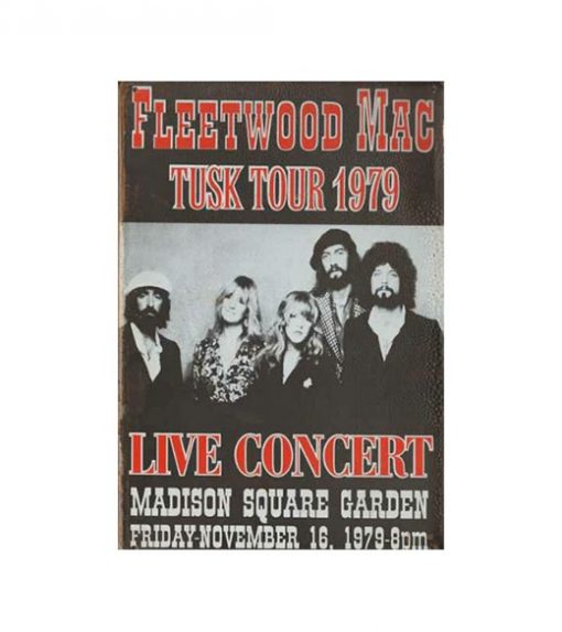 Fleetwood tusk tour 1979 - metalen bord