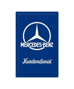 Mercedes Benz logo - metalen bord
