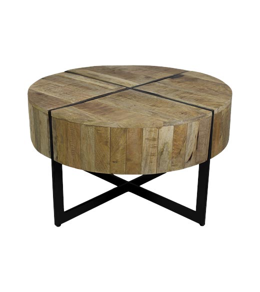 ronde salontafel industrieel gib - hsm collection |