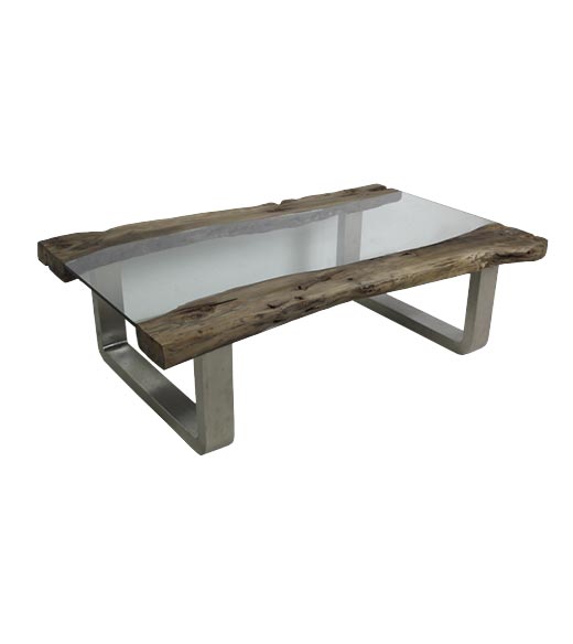 salontafel industrieel brock 125 x 78cm hout - hsm collection |