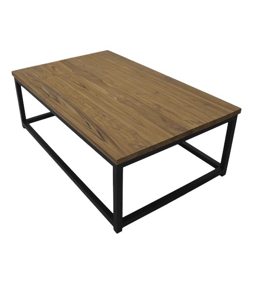 salontafel industrieel flip 120 x 75cm zwart metaal - hsm collection |