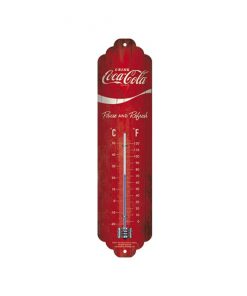 Thermometer binnen Coca Cola - metalen bord