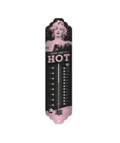 Thermometer binnen Marilyn Monroe - metalen bord