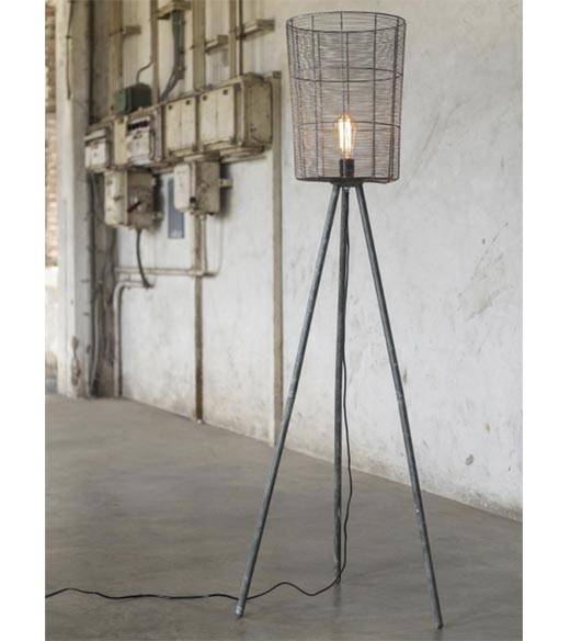 industriele vloerlamp kyan metaal |