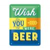 Wish beer - metalen bord