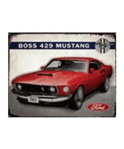 Boss 429 Mustang - metalen bord