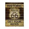 Route 66 Golf get your kicks - metalen bord