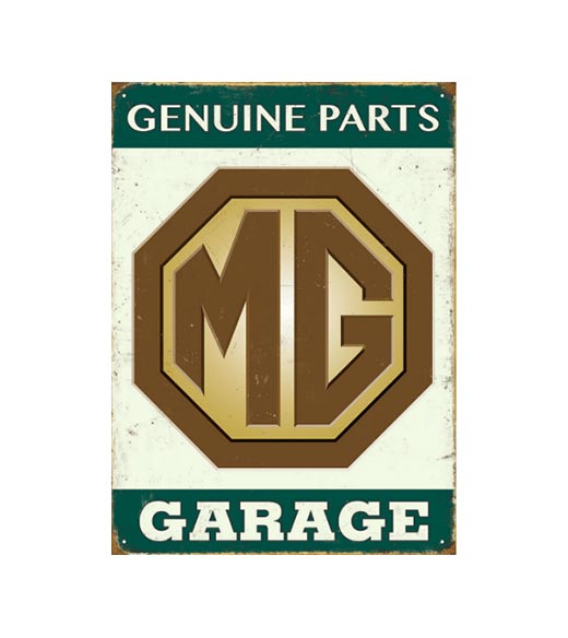 Genuine parts MG - metalen bord
