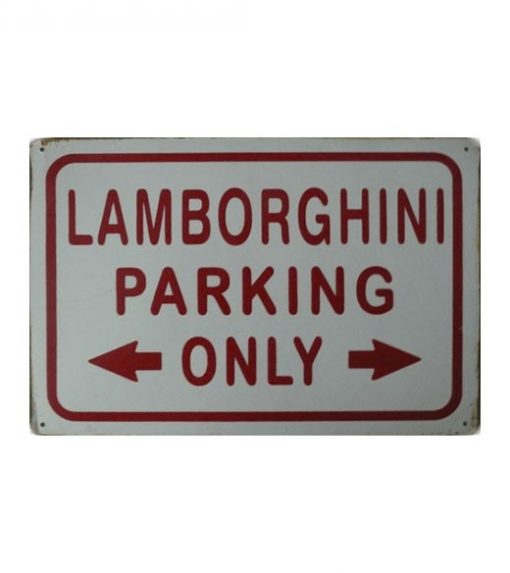 metalen parkeerbord Lamborghini