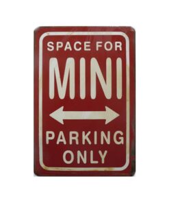 metalen parkeerbord Mini