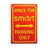 metalen parkeerbord Smart