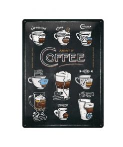 Anatomy of Coffee - metalen bord
