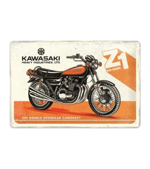 Kawasaki Z1 - metalen bord