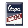 Vespa garage maintenance - metalen bord