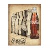It's the real thing Coca Cola - metalen bord