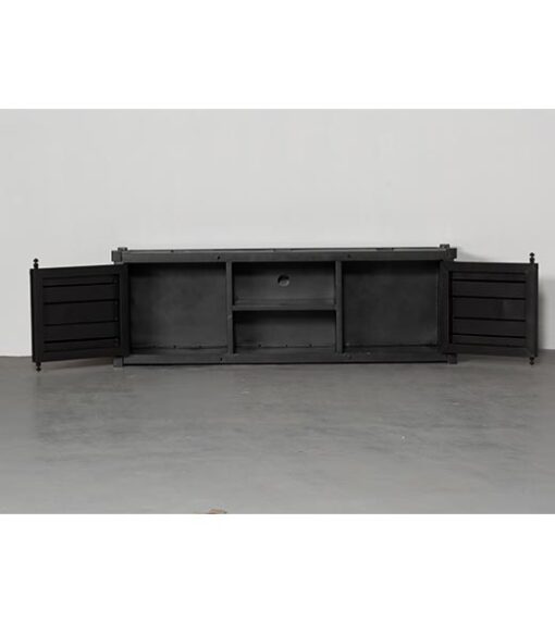 Grant zeecontainer tv meubel industrieel zwart