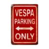 metalen parkeerbord Vespa