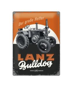 Lanz Bulldog - metalen bord