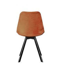 Velvet stoel Tatum orange