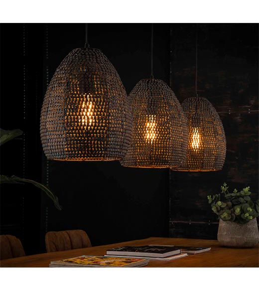 Hanglamp Cooper 3-lichts rond