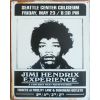 Jimi Hendrix experience - metalen bord