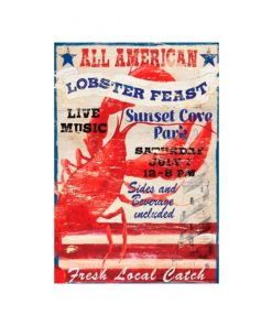 All American Lobster feast - metalen bord