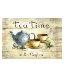 Ceylon India tea - metalen bord
