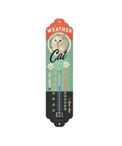 Weather cat thermometer