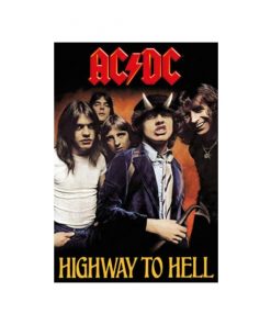 AC/DC highway to hell - metalen bord