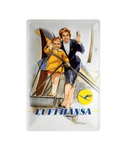 Lufthansa - metalen bord